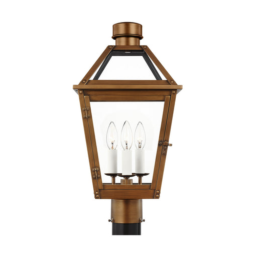 Myhouse Lighting Visual Comfort Studio - CO1413NCP - Three Light Post Mount - Hyannis - Natural Copper