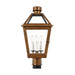 Myhouse Lighting Visual Comfort Studio - CO1413NCP - Three Light Post Mount - Hyannis - Natural Copper