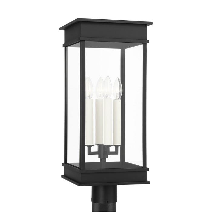 Myhouse Lighting Visual Comfort Studio - CO1524TXB - Four Light Outdoor Post Lantern - Cupertino - Textured Black