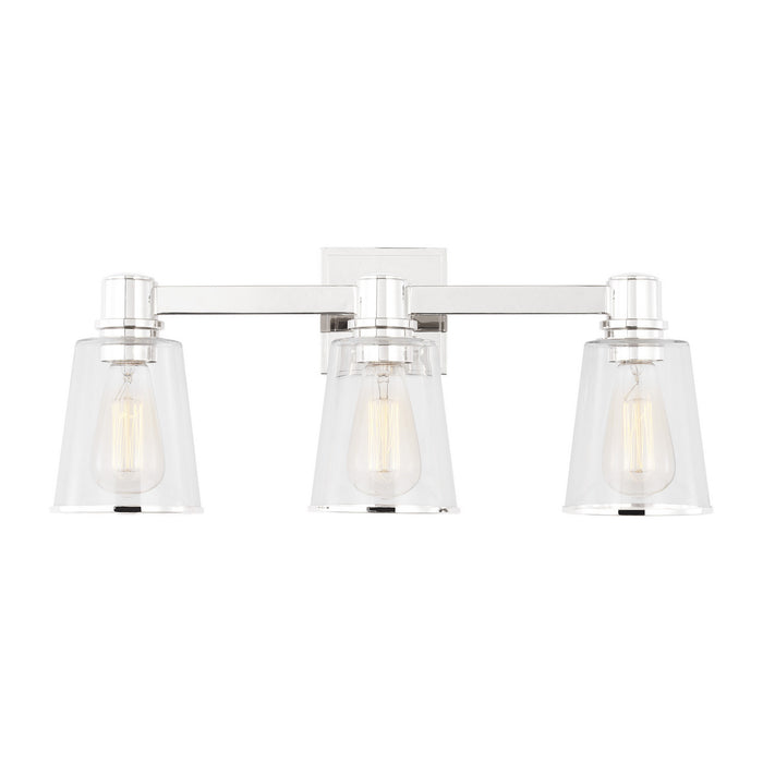 Myhouse Lighting Visual Comfort Studio - CV1033PN - Three Light Bath Vanity - Alessa - Polished Nickel