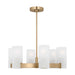 Myhouse Lighting Visual Comfort Studio - DJC1156SB - Six Light Chandelier - Rhode - Satin Brass