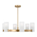 Myhouse Lighting Visual Comfort Studio - DJC1166SB - Six Light Chandelier - Rhode - Satin Brass