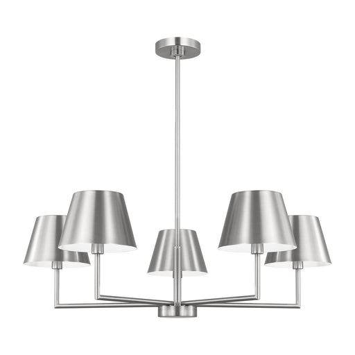 Myhouse Lighting Visual Comfort Studio - DJC1265BS - Five Light Chandelier - Ender - Brushed Nickel