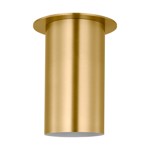 Myhouse Lighting Visual Comfort Studio - DJF1021SB - One Light Flush Mount - Archer - Satin Brass