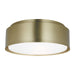 Myhouse Lighting Visual Comfort Studio - DJF1042SB - Two Light Flush Mount - Dartmore - Satin Brass
