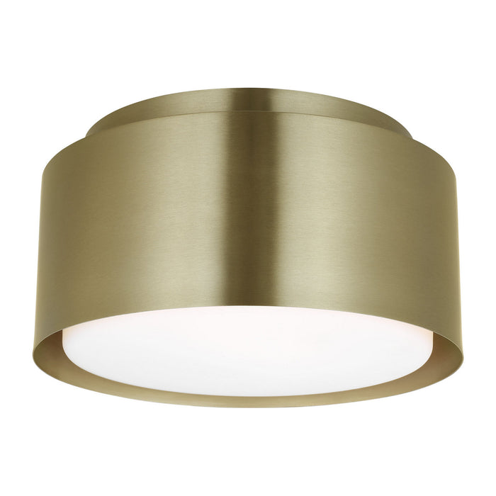 Myhouse Lighting Visual Comfort Studio - DJF1051SB - One Light Flush Mount - Dartmore - Satin Brass