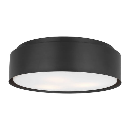 Myhouse Lighting Visual Comfort Studio - DJF1063MBK - Three Light Flush Mount - Dartmore - Midnight Black