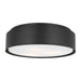 Myhouse Lighting Visual Comfort Studio - DJF1063MBK - Three Light Flush Mount - Dartmore - Midnight Black