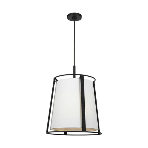 Myhouse Lighting Visual Comfort Studio - DJP1002MBK - Two Light Pendant - Cortes - Midnight Black