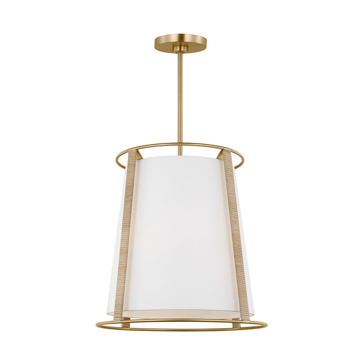 Myhouse Lighting Visual Comfort Studio - DJP1002SB - Two Light Pendant - Cortes - Satin Brass