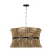 Myhouse Lighting Visual Comfort Studio - DJP1063MBK - Three Light Pendant - Thurlo - Midnight Black
