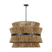 Myhouse Lighting Visual Comfort Studio - DJP1074MBK - Four Light Pendant - Thurlo - Midnight Black