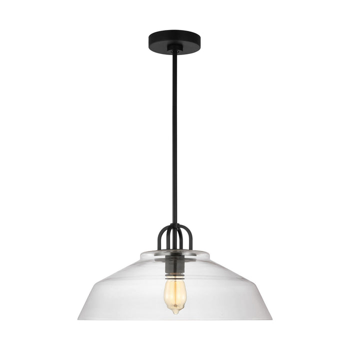 Myhouse Lighting Visual Comfort Studio - DJP1131MBK - One Light Pendant - Payton - Midnight Black