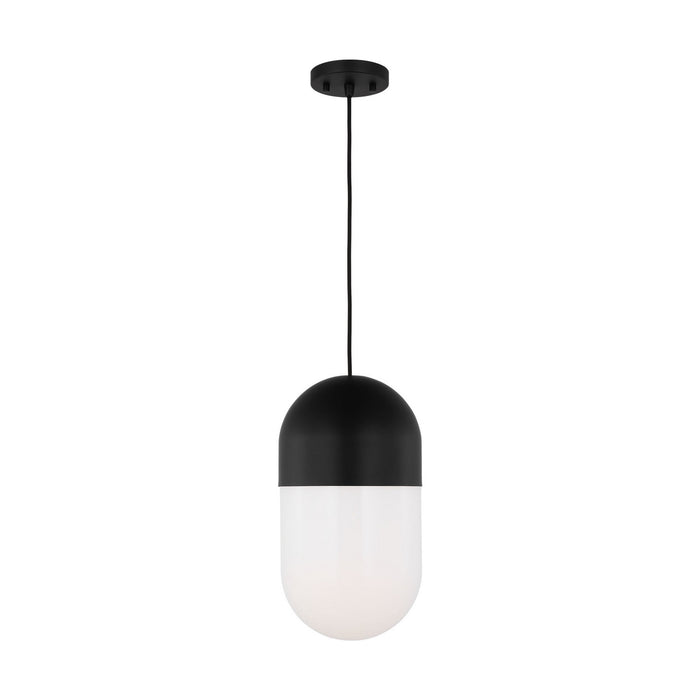 Myhouse Lighting Visual Comfort Studio - DJP1141MBK - One Light Pendant - Foster - Midnight Black