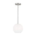 Myhouse Lighting Generation Lighting - GLP1011EN3/BS - One Light Mini Pendant - Rory - Brushed Steel