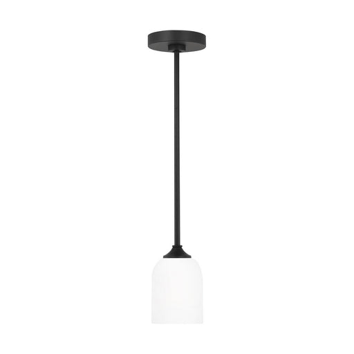 Myhouse Lighting Generation Lighting - GLP1021EN3/MBK - One Light Mini Pendant - Emile - Midnight Black
