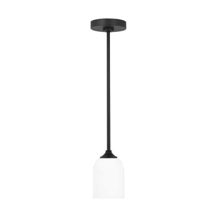 Myhouse Lighting Generation Lighting - GLP1021EN3/MBK - One Light Mini Pendant - Emile - Midnight Black
