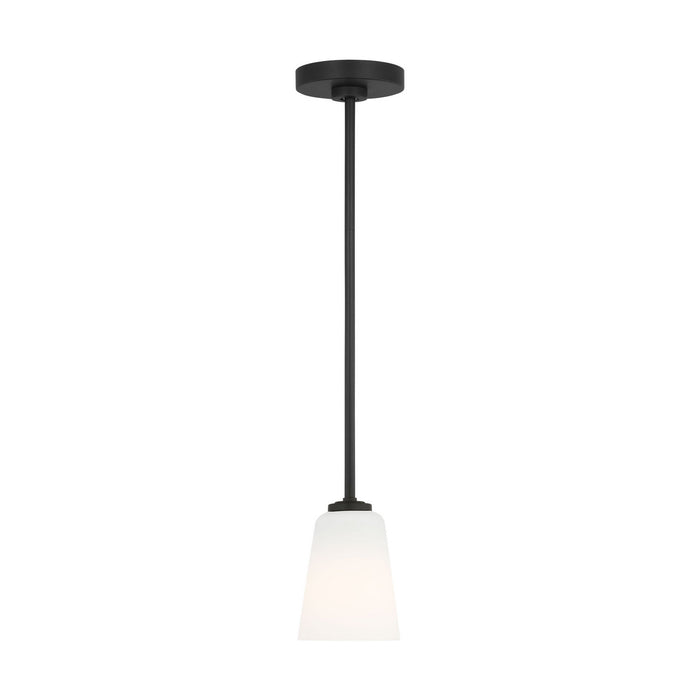 Myhouse Lighting Generation Lighting - GLP1031MBK - One Light Mini-Pendant - Miles - Midnight Black