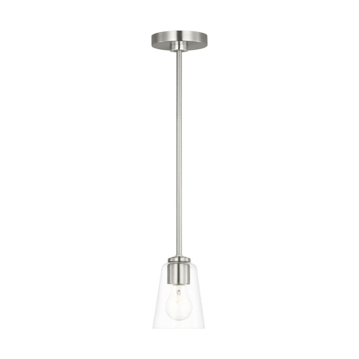 Myhouse Lighting Generation Lighting - GLP1041BS - One Light Mini-Pendant - Miles - Brushed Nickel