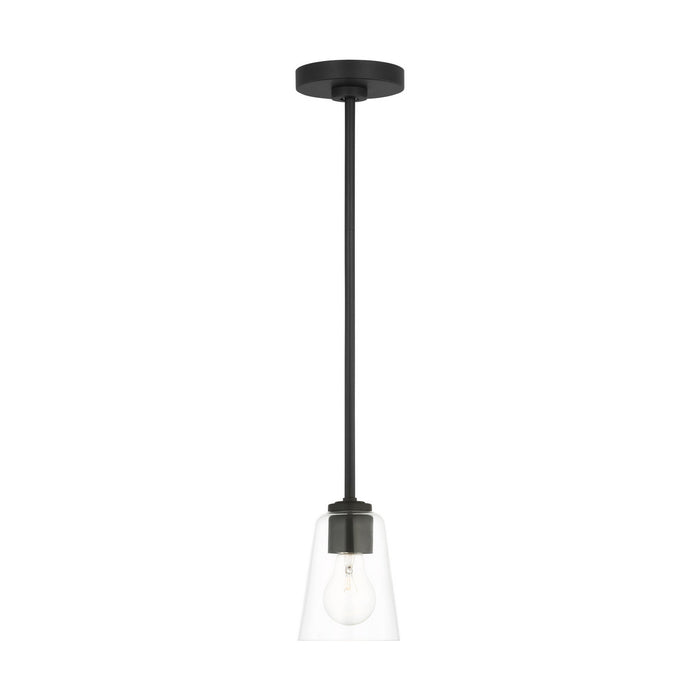 Myhouse Lighting Generation Lighting - GLP1041MBK - One Light Mini-Pendant - Miles - Midnight Black