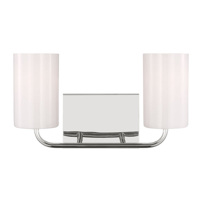 Myhouse Lighting Generation Lighting - GLV1002EN3/CH - Two Light Vanity - Rhett - Chrome