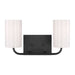Myhouse Lighting Generation Lighting - GLV1002EN3/MBK - Two Light Vanity - Rhett - Midnight Black