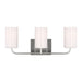 Myhouse Lighting Generation Lighting - GLV1003EN3/BS - Three Light Vanity - Rhett - Brushed Steel