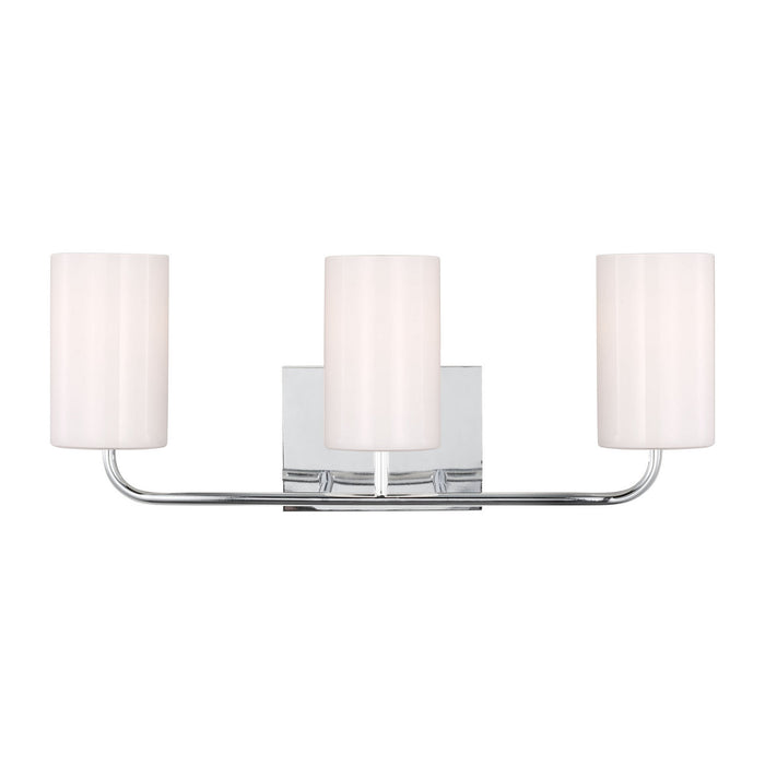 Myhouse Lighting Generation Lighting - GLV1003EN3/CH - Three Light Vanity - Rhett - Chrome