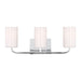 Myhouse Lighting Generation Lighting - GLV1003EN3/CH - Three Light Vanity - Rhett - Chrome