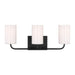 Myhouse Lighting Generation Lighting - GLV1003EN3/MBK - Three Light Vanity - Rhett - Midnight Black