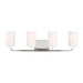 Myhouse Lighting Generation Lighting - GLV1004EN3/CH - Four Light Vanity - Rhett - Chrome