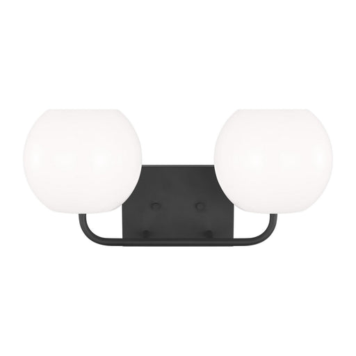 Myhouse Lighting Generation Lighting - GLV1012EN3/MBK - Two Light Vanity - Rory - Midnight Black