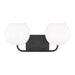 Myhouse Lighting Generation Lighting - GLV1012EN3/MBK - Two Light Vanity - Rory - Midnight Black