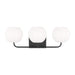 Myhouse Lighting Generation Lighting - GLV1013EN3/MBK - Three Light Vanity - Rory - Midnight Black