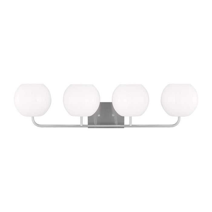 Myhouse Lighting Generation Lighting - GLV1014EN3/BS - Four Light Vanity - Rory - Brushed Steel