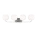 Myhouse Lighting Generation Lighting - GLV1014EN3/BS - Four Light Vanity - Rory - Brushed Steel