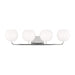Myhouse Lighting Generation Lighting - GLV1014EN3/CH - Four Light Vanity - Rory - Chrome