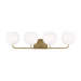 Myhouse Lighting Generation Lighting - GLV1014EN3/SB - Four Light Vanity - Rory - Satin Bronze