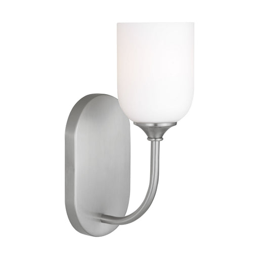 Myhouse Lighting Generation Lighting - GLV1021EN3/BS - One Light Vanity - Emile - Brushed Steel