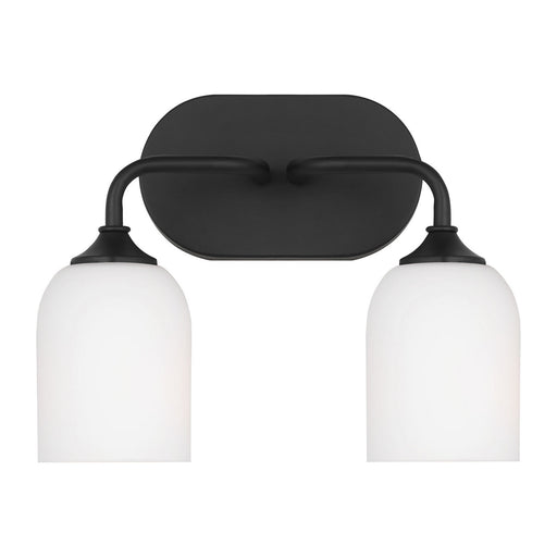 Myhouse Lighting Generation Lighting - GLV1022EN3/MBK - Two Light Vanity - Emile - Midnight Black