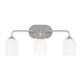 Myhouse Lighting Generation Lighting - GLV1023EN3/BS - Three Light Vanity - Emile - Brushed Steel