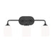 Myhouse Lighting Generation Lighting - GLV1023EN3/MBK - Three Light Vanity - Emile - Midnight Black