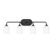 Myhouse Lighting Generation Lighting - GLV1024EN3/MBK - Four Light Vanity - Emile - Midnight Black