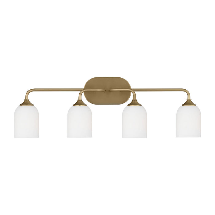 Myhouse Lighting Generation Lighting - GLV1024EN3/SB - Four Light Vanity - Emile - Satin Bronze