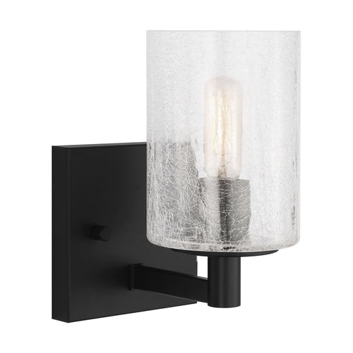 Myhouse Lighting Generation Lighting - GLV1031EN/MBK - One Light Wall / Bath Sconce - Parker - Midnight Black
