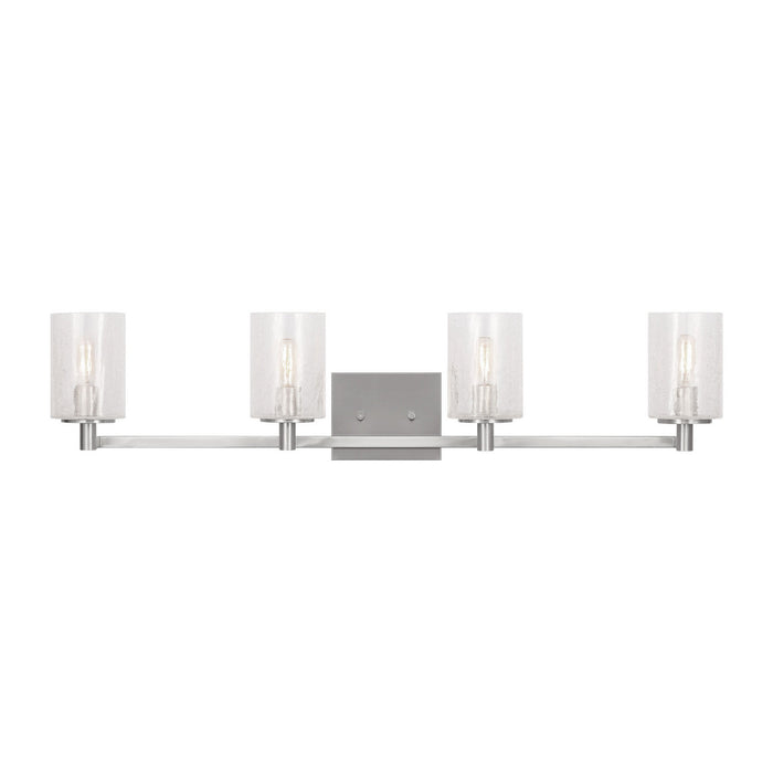 Myhouse Lighting Generation Lighting - GLV1034EN/BS - Four Light Wall / Bath - Parker - Brushed Steel