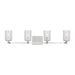 Myhouse Lighting Generation Lighting - GLV1034EN/CH - Four Light Wall / Bath - Parker - Chrome