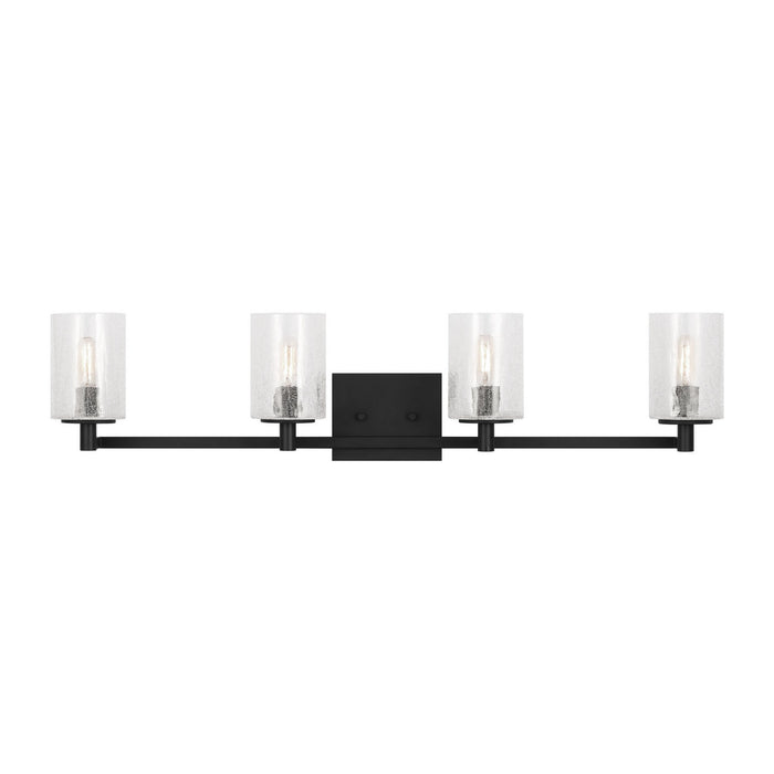 Myhouse Lighting Generation Lighting - GLV1034EN/MBK - Four Light Wall / Bath - Parker - Midnight Black