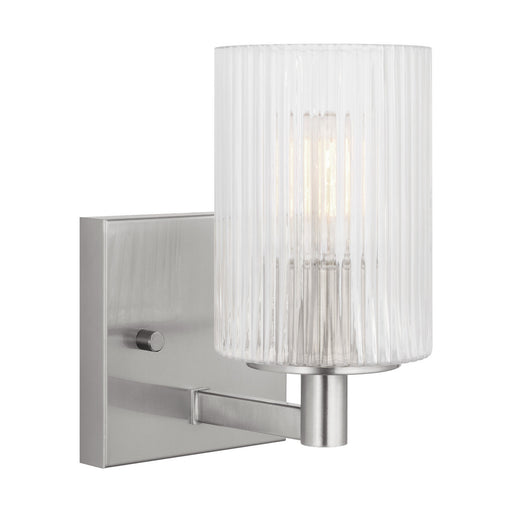 Myhouse Lighting Generation Lighting - GLV1041EN/BS - One Light Wall / Bath Sconce - Lando - Brushed Steel