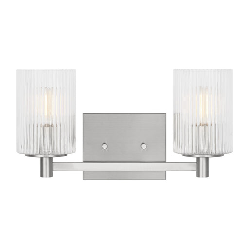 Myhouse Lighting Generation Lighting - GLV1042EN/BS - Two Light Wall / Bath - Lando - Brushed Steel